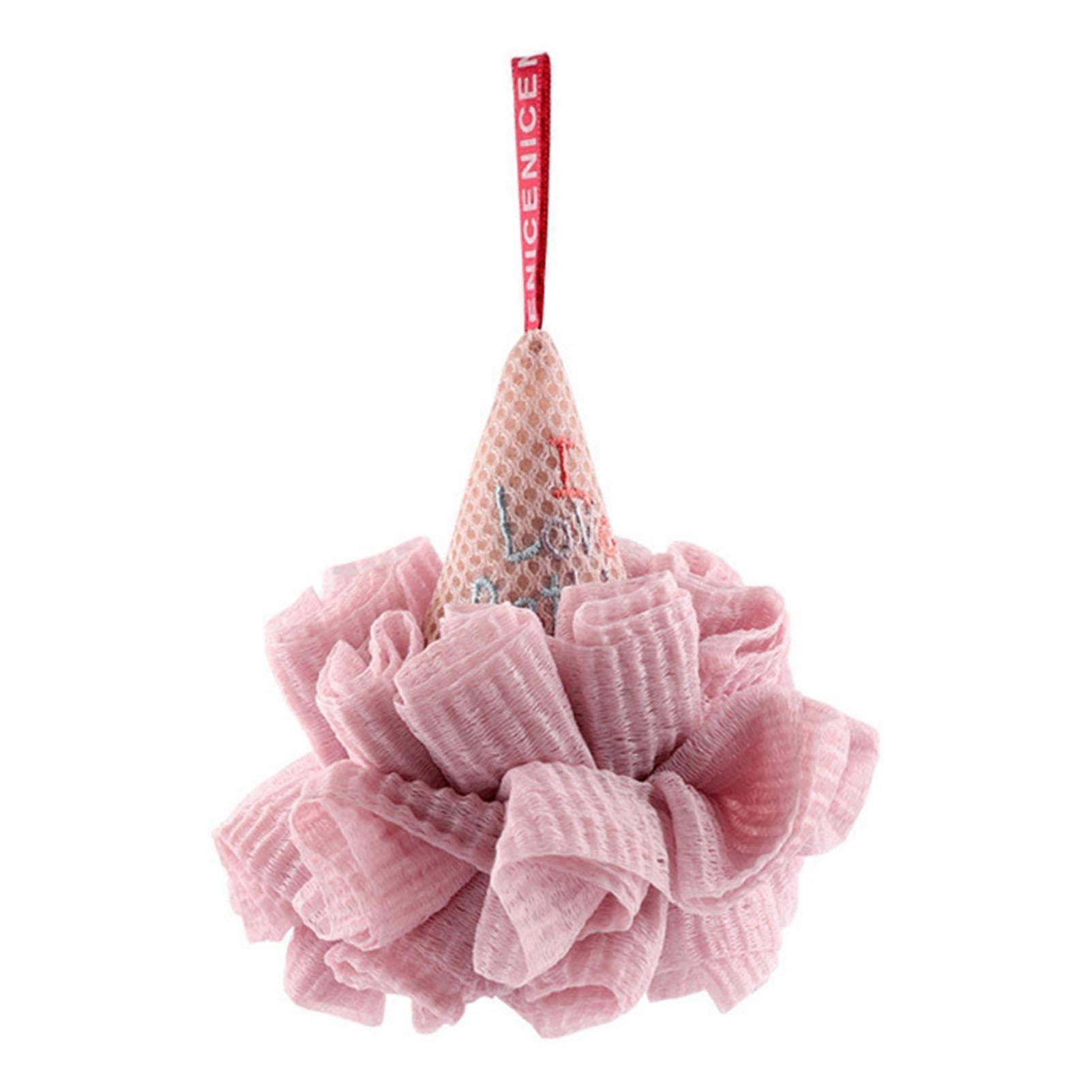 Bath Puff Shower Sponge Bath Ball Cute Shape Mesh Cleanse Body for Bathing
