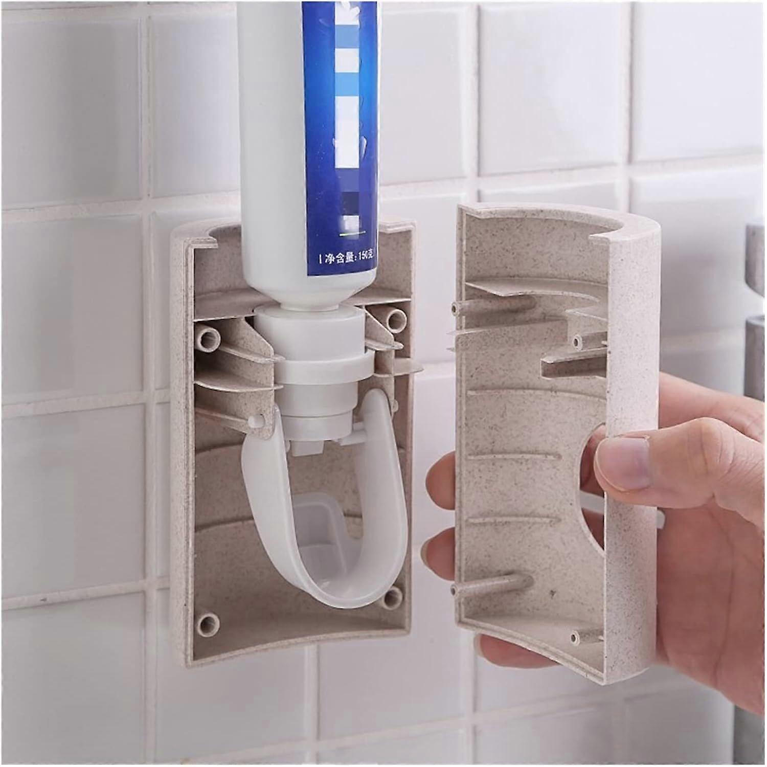 Automatic Toothpaste Dispenser Toothbrush Holder