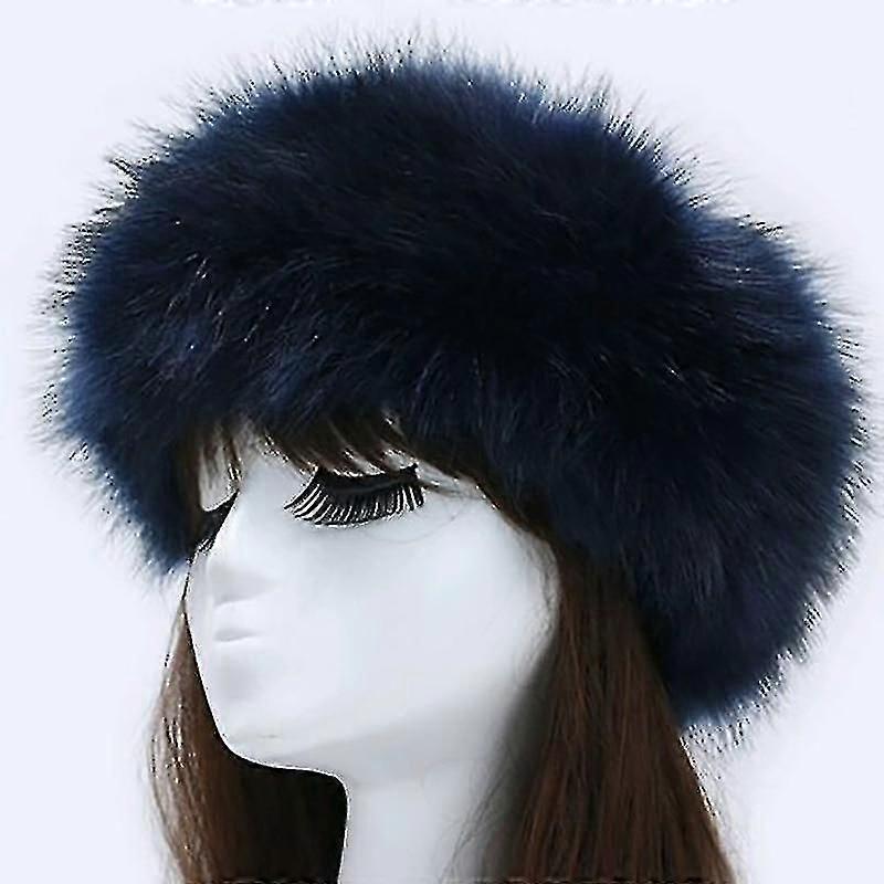 Vinter hårbånd Fluffy Kvinder Ski Hatte Cap