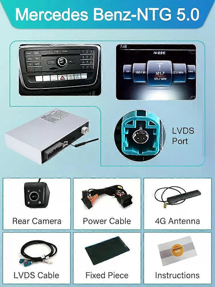 Wireless CarPlay For Mercedes Benz GLK W207 W212 W204 SLS W218 NTG 4.0 NTG4.5 NTG5.0 Car Play Android Auto Mirror Rear Camera