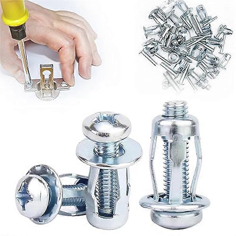 Expansion Screw Petal Nut, x 20 for Hollow Wall Iron Metal Thin C