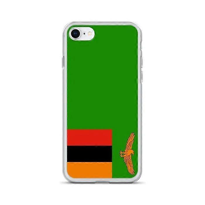 iPhone Case - Multicolor - Flag of Zambia - Soft - Slim and Lightweight Design - iPhone 7