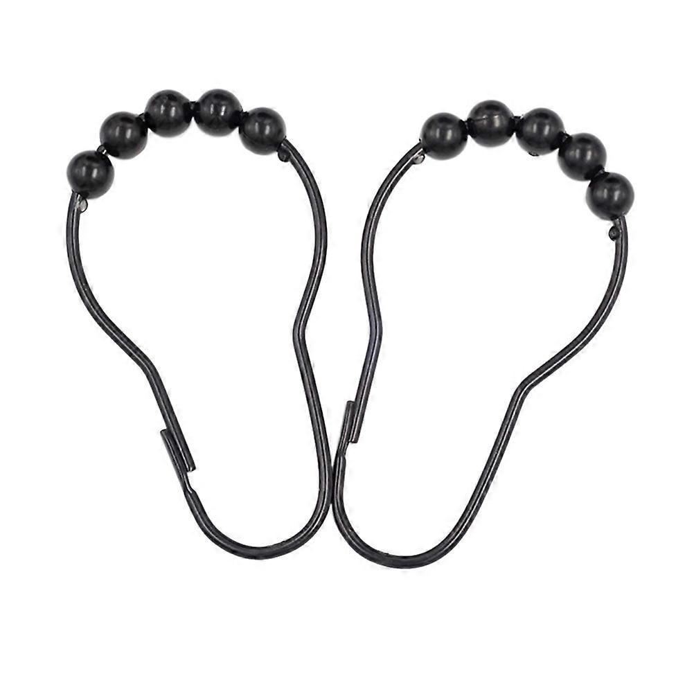 Shower Hooks with Roller System, Ideal for Contemporary