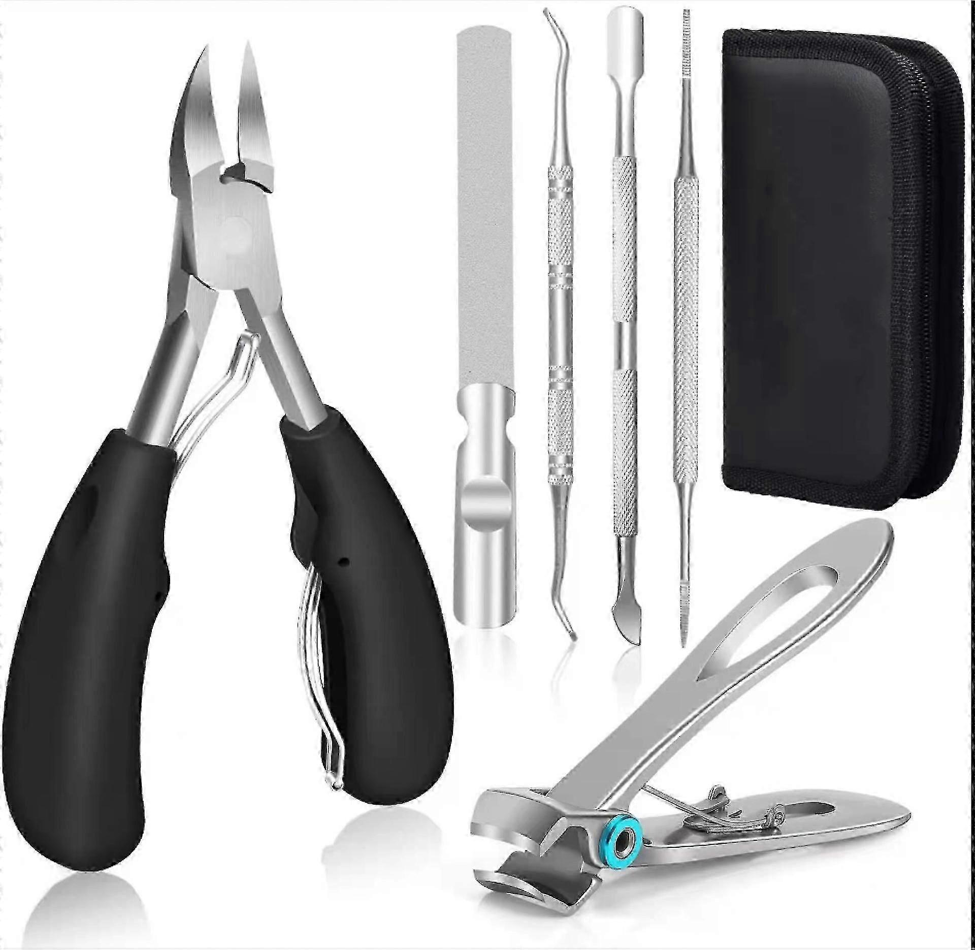 Tånegl Clippers For Tykke Negler Og Inngrodde Negler For Eldre - Rustfritt Stål Mykt Grep Nail Clippers Med Nail File