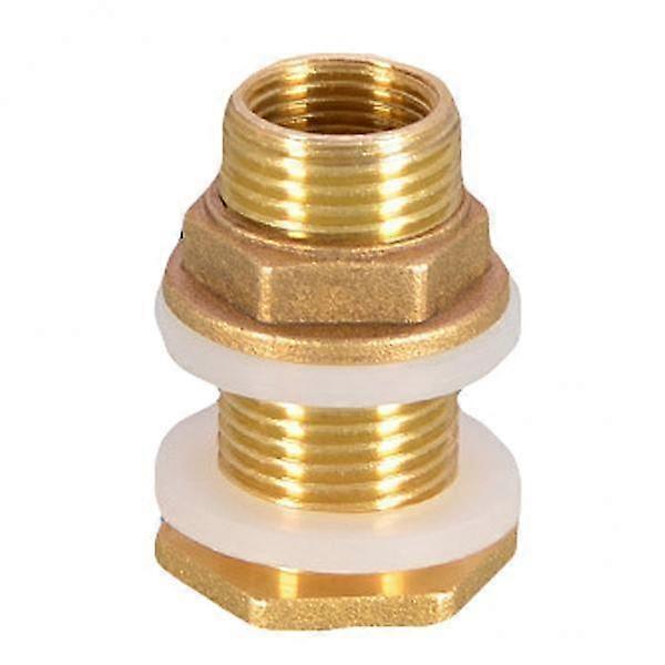 5x Soild Tank Connector Bulkhead Fitting with 2 Rubber Stablizing