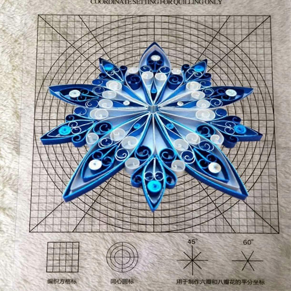 5PCS Quilling Tools Set for DIY Craft Projects - Transparent Craft Paper Coordinate Setting and Peeling Sheets