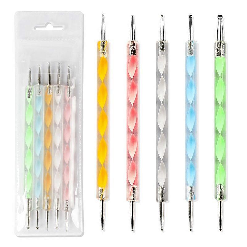 Nail Art Dotting Tools/Dotting Pens - 5 pcs