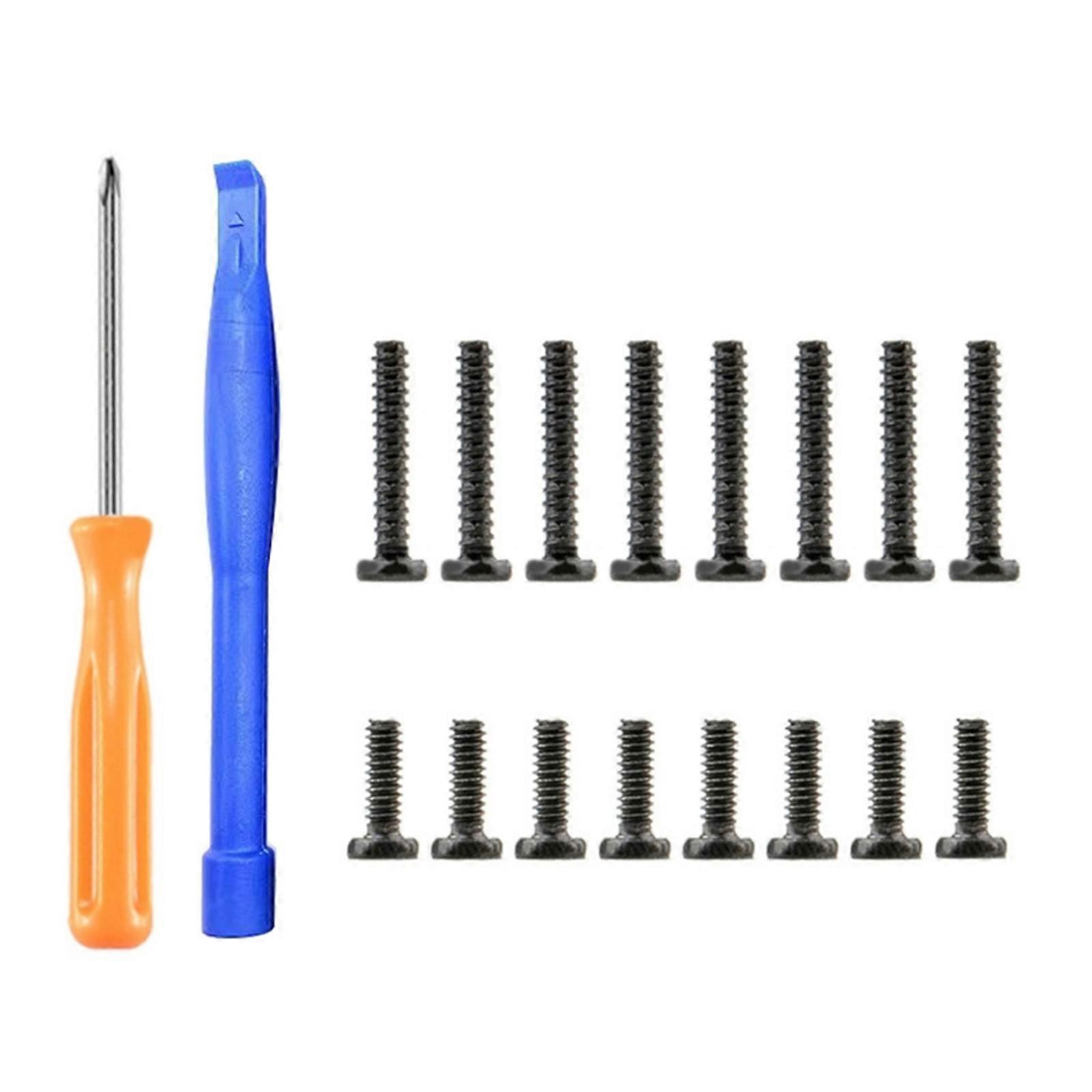 Back Case Screws Set Kit Replacement Fix Screws for SteamDeck Game Console Rear Cover Shell Screws with Removal Tool
