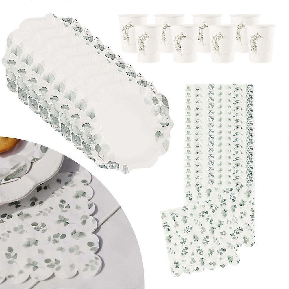 Botanical Party Pack Plates Cups Napkins