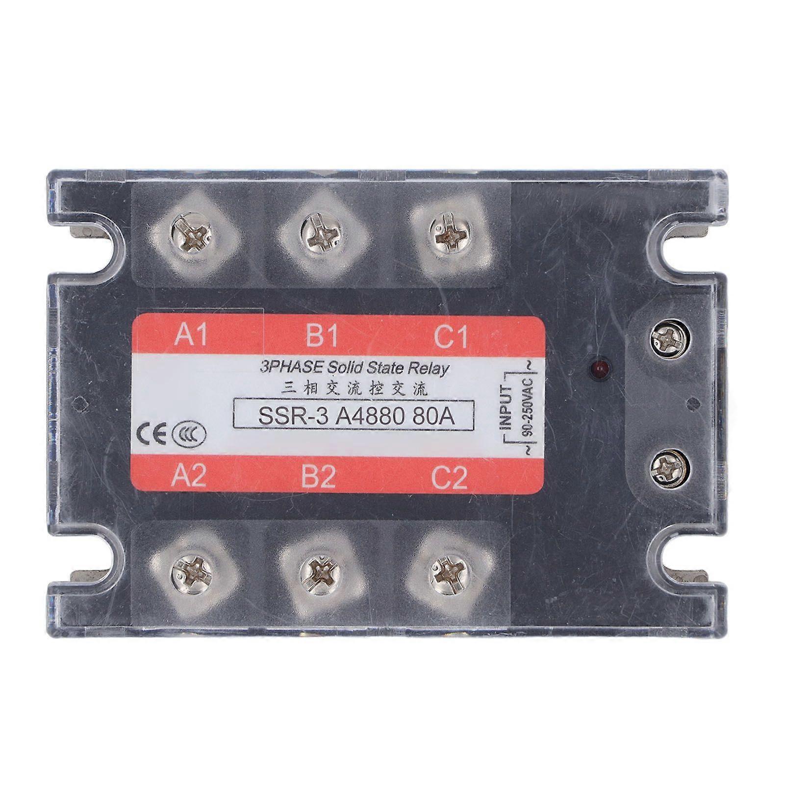 Relé de estado sólido trifásico de alta calidad SSR-3 A4880 80A AC control AC