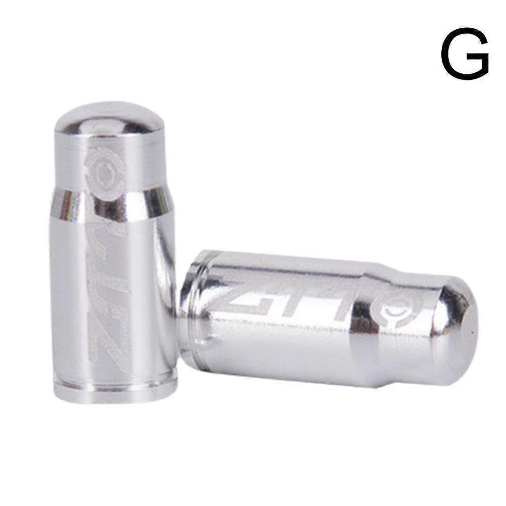 A pair of silver valves (G) $ZTTO bicycle valve caps for mountain road bicycles aluminum alloy valve core dust caps