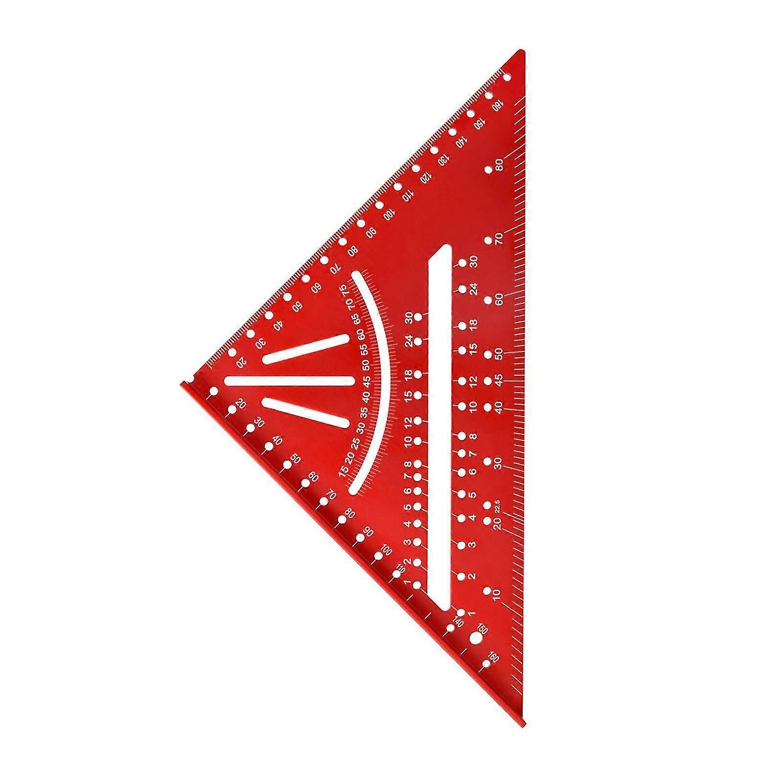 Aluminum Alloy Triangle Ruler for Roofing Machinist Framing, Metric Measurement Tool, Perfect for Precision Work in Construction