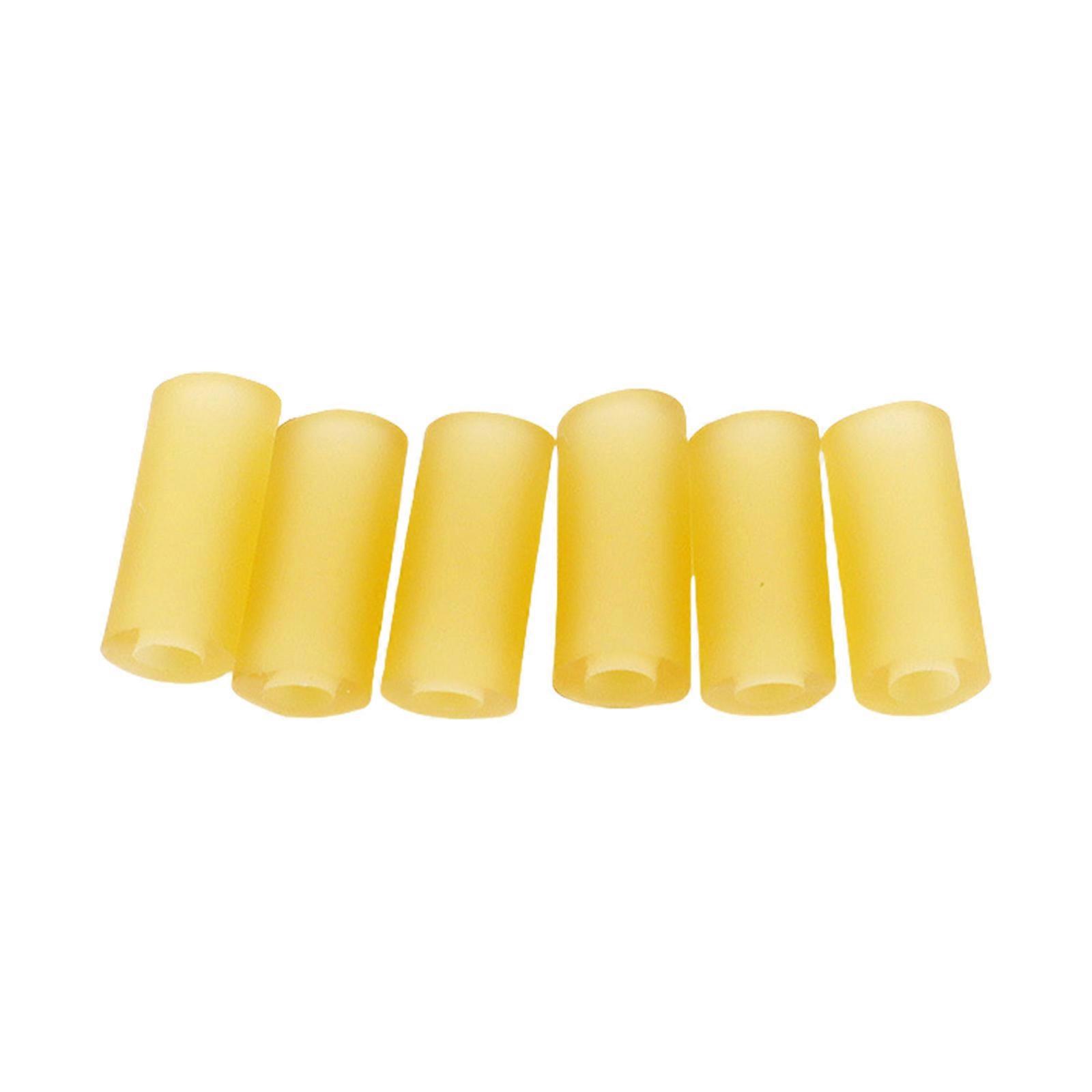 Set of 6 Nonslip Guitar Pickup Tubes Flexible Rubber Texture Guitar Pickup Tube Set for Secure Height Adjustment