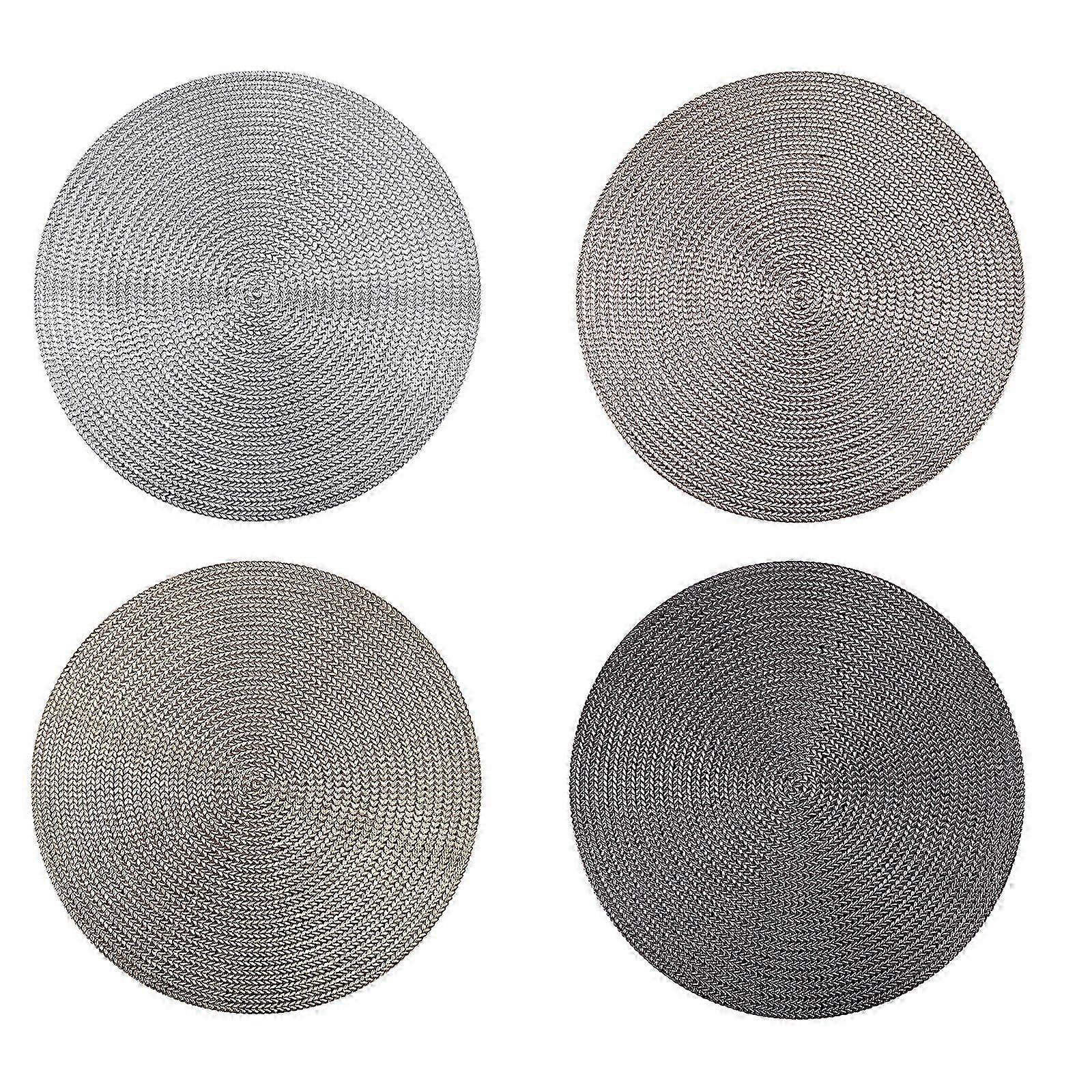 Handmade Rose Gold PVC Placemats Coasters for Dining Table Decor