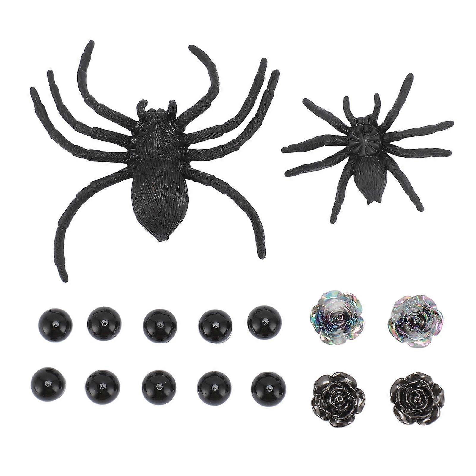 2025 أحدث طراز 16 قطعة مقاطع أحذية زخرفية DIY مشابك أحذية ثقب العنكبوت روز