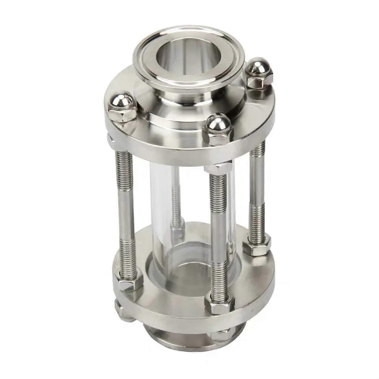 1.5' Tri Clamp Clover Sanitay Flow Sight Glass Diopter Fit 38mm Pipe OD SUS 304 Stainless Steel Fitting Water Flow Sensor