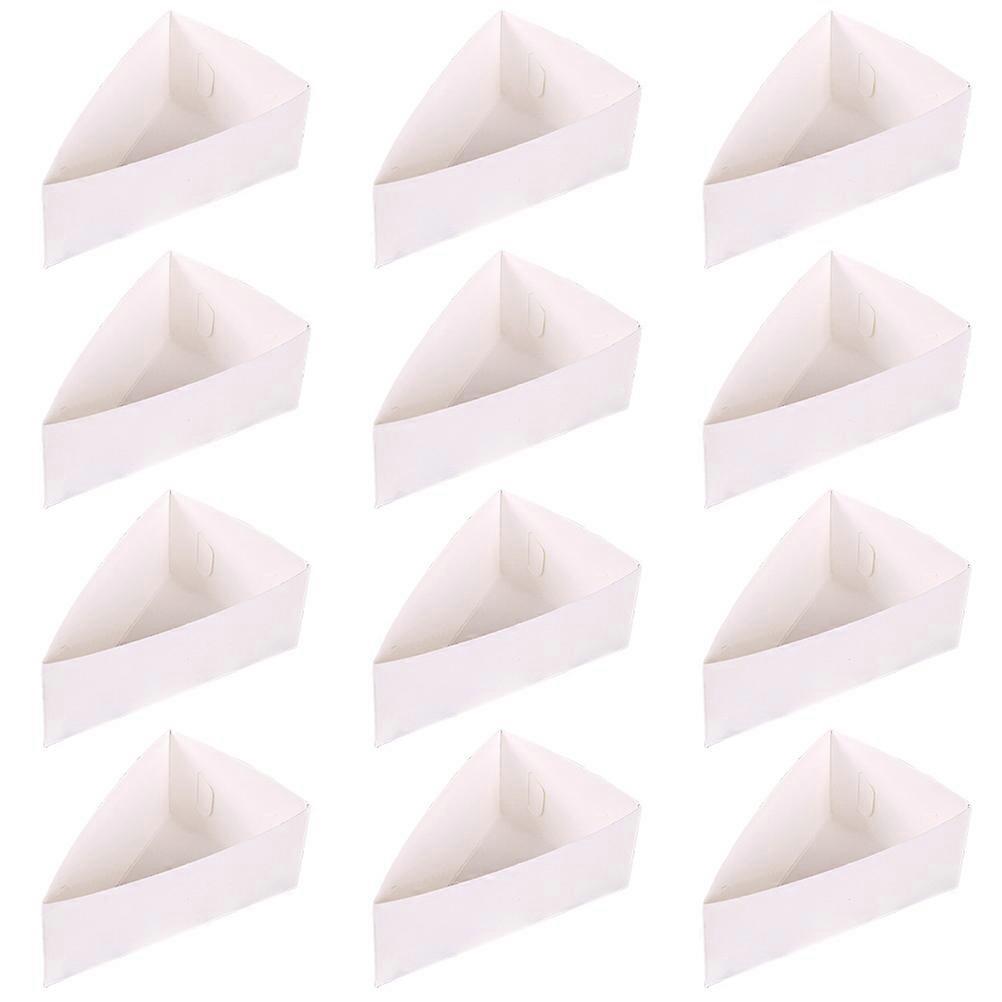 20 Pcs Non Slip Chicken Packing Boxes Mousse Packing Cases White