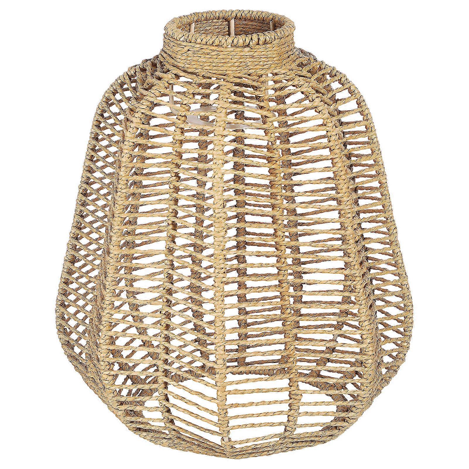 Rattan Lamp Shade for Versatile Home Decor – Sturdy Rustic Design Suitable for Living Rooms, Bedrooms & Dining Areas