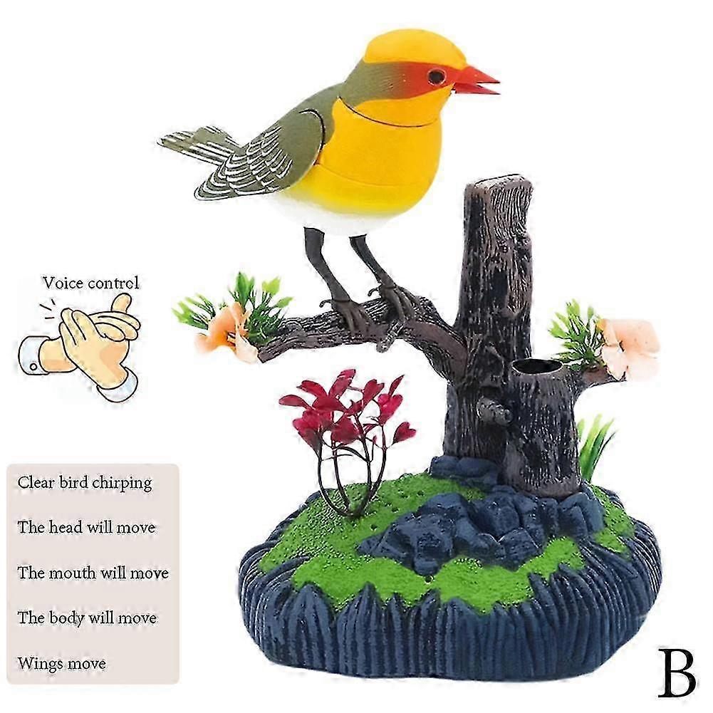 Electric Birds Voice Control Parrots Office Decor Gift Sensor Simulating 2025