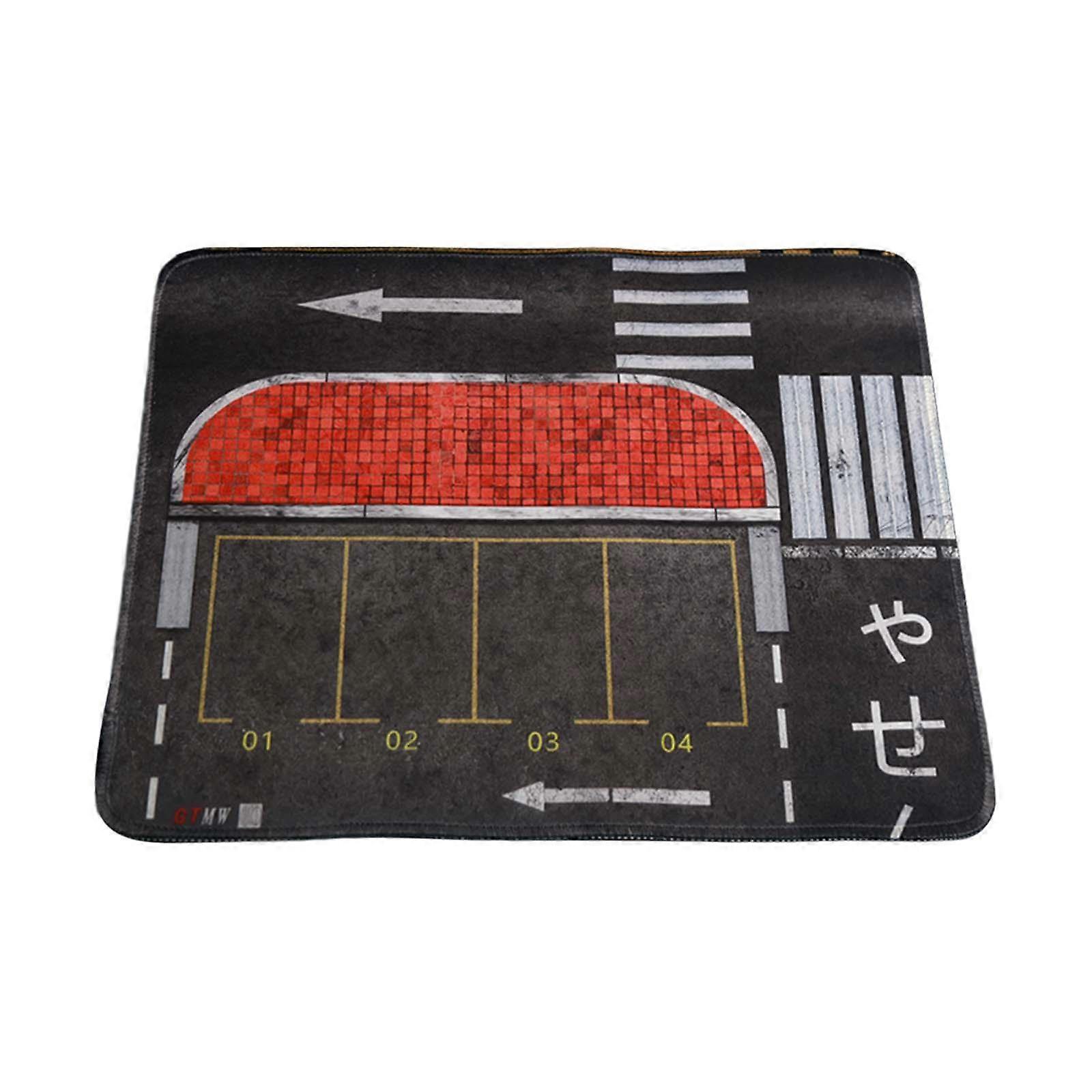 1:64 Model Car Display Parking Lot Mat Layout Nonslip Vehicle Scene Display