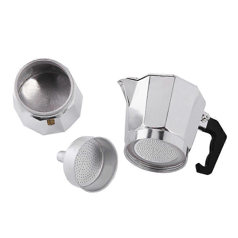 Aluminium Coffee Maker Octagonal Shape Classic For Kitchen Use 12Cup 600ML Brew Coffee 1Pcs