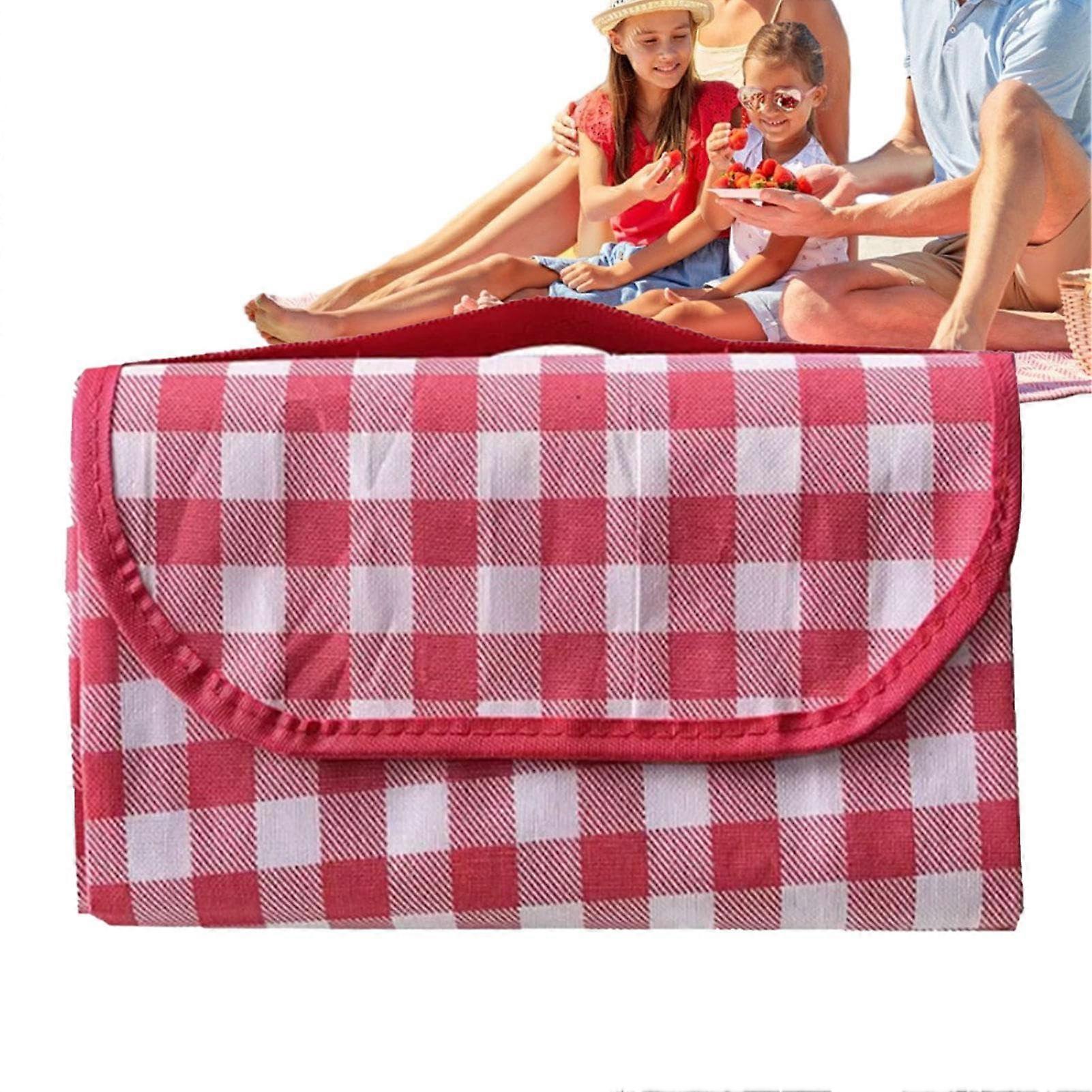Beach Picnic Blanket - Thickened Foldable Mat for Grass, Concerts, Hiking, and Travel - Durable, Portable, and Versatile