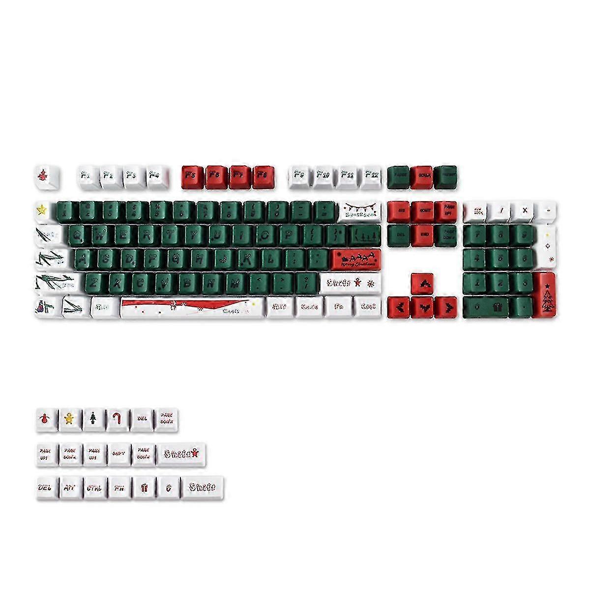 123 Keys PBT Keycap Set Dye-Sublimation Compatible with Cherry MX Switch