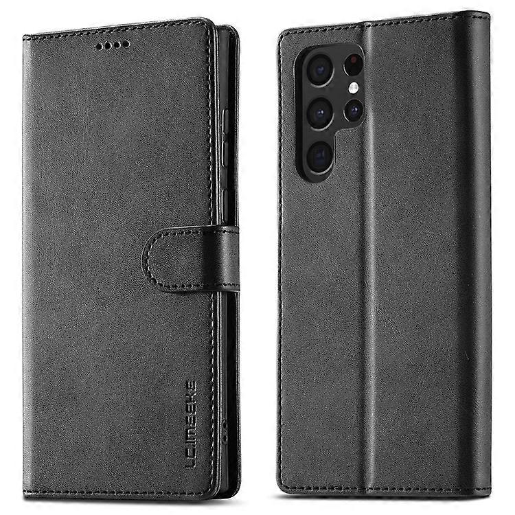 LC.IMEEKE Full Protection PU Leather Case Folio Flip Wallet Stand Phone Cover Compatible For Samsung Galaxy S22 Ultra 5G