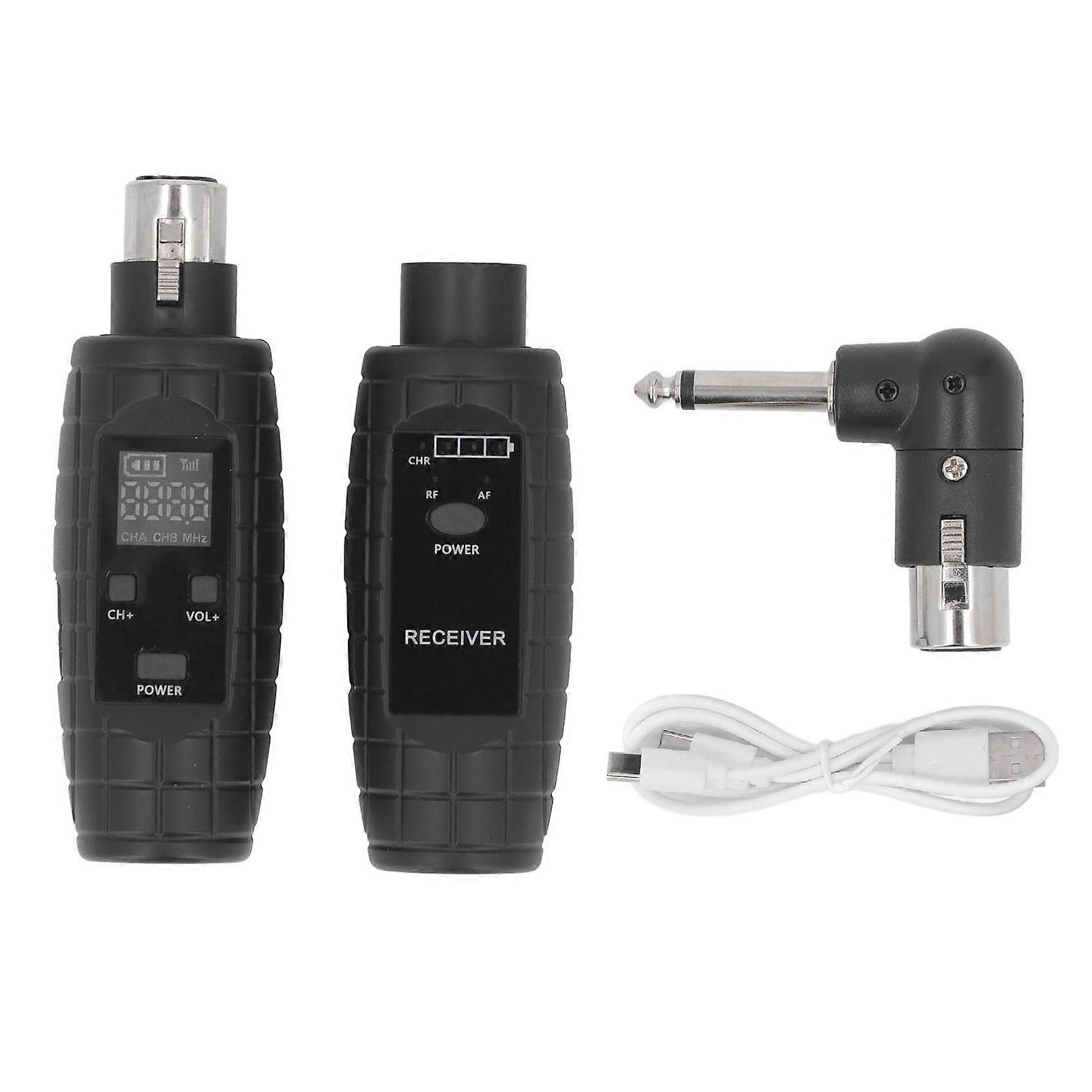 Wireless 16-Channel Mic Transmitter Receiver for Dynamic and Condenser Microphones