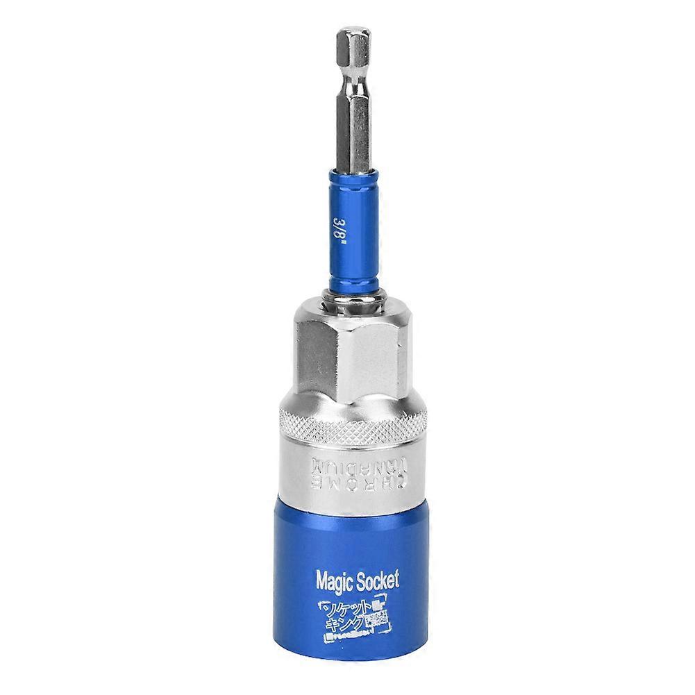 9 - 21mm Multifunction Universal Socket Wrench Spanner with Power Drill Adapter Blue