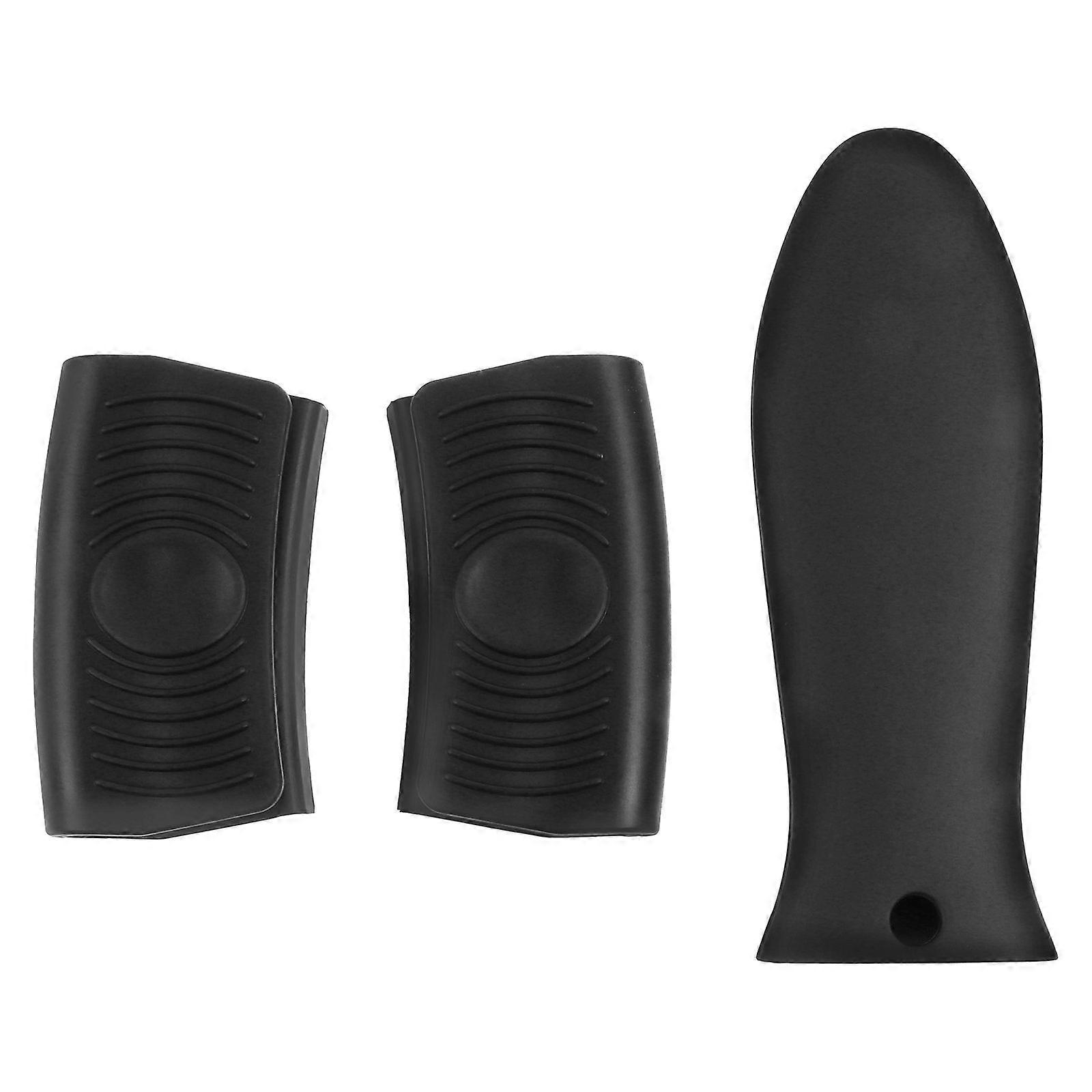 Silicone Anti-Scald Pot Handle Cover Insulation Prevent Scalding 3Pcs 14x5x1.5cm