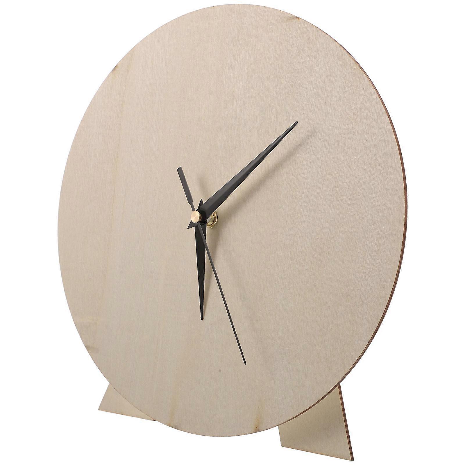 Blank Wooden Clock Dial Plate for Creative DIY Home Decor Crafts, Ideal for Nurseries, Classrooms, and Art Projects