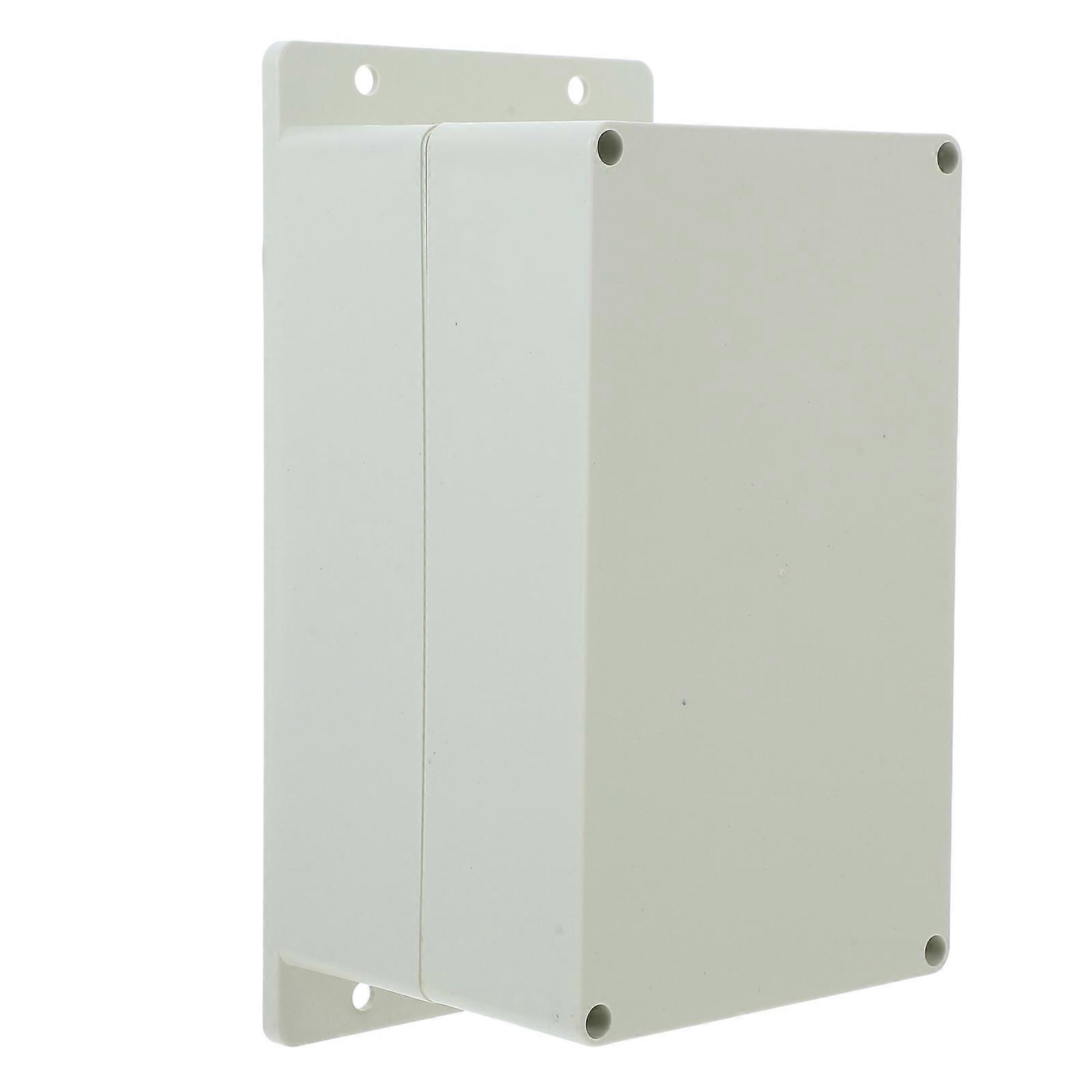 It sounds like you're referring to a **plastic electrical box with fixed ears**, designed for **outdoor use**, and intended for **monitoring ** or