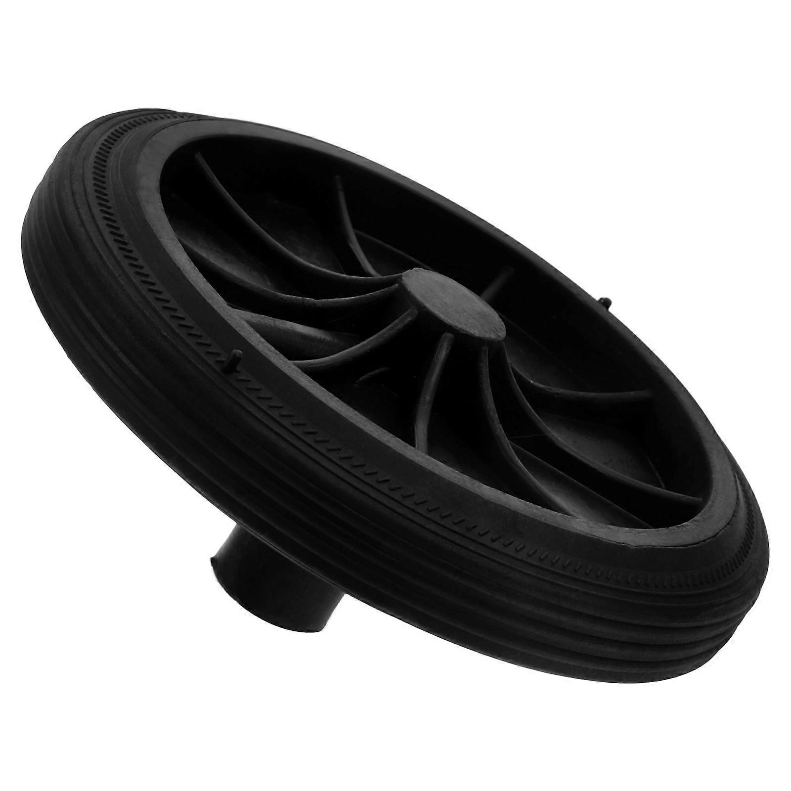 Replacement Solid Axle Wheel for Outdoor Garbage Bins , Quiet, Easy Installation for Home, Park, Office Use