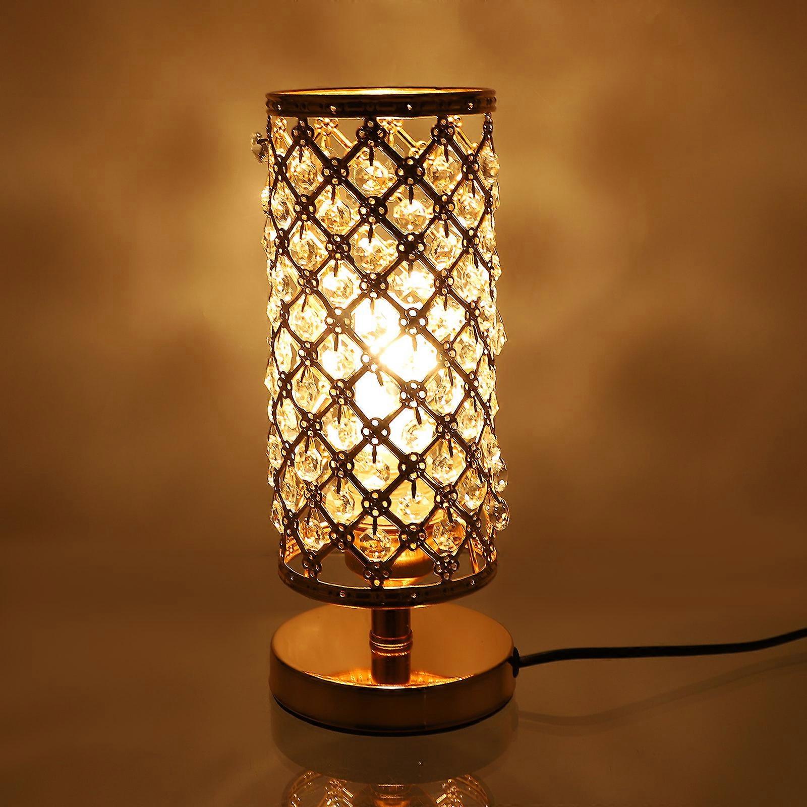 Atmosphere Table Lamp Crystal Table Lamp Design Golden 28.50X10.50X10.50CM Decoration 1Pack
