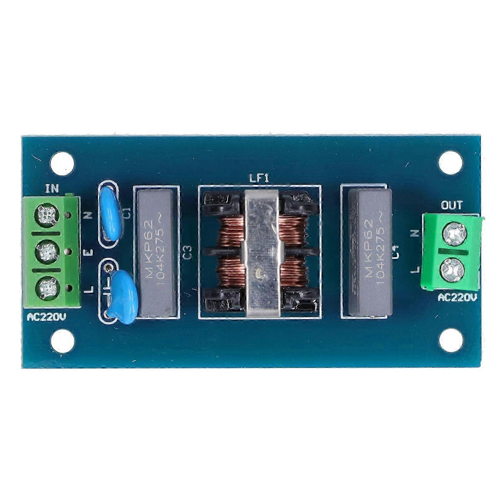 Placa de filtragem Fonte de alimentação Low Pass Filter Module EMI Sound Enhancement Tool 220V 2A