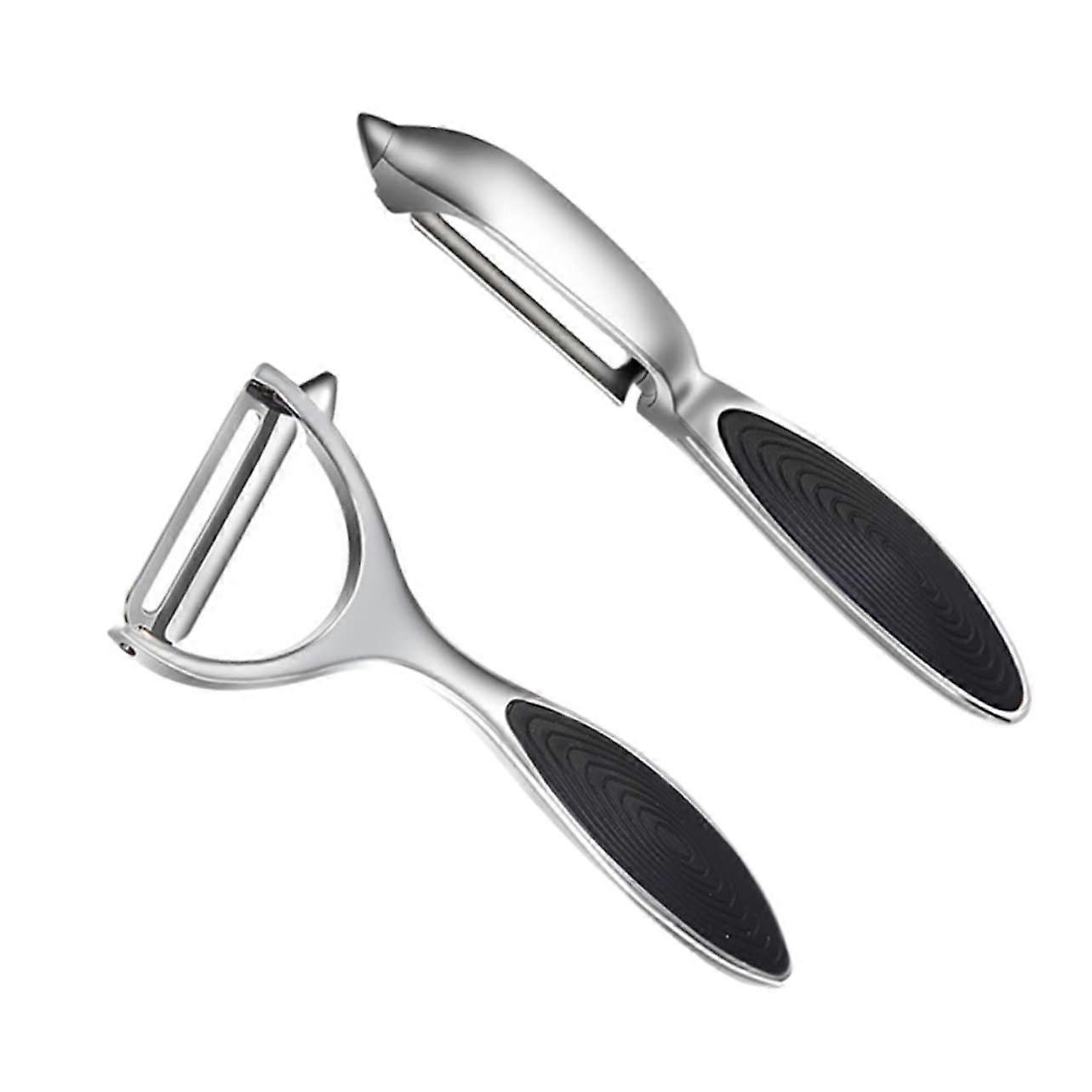 Multi-Purpose Vegetable and Fruit Peelers Pack of 2 Zinc Alloy Ergonomic Durable Design for Potatoes Apples and More
