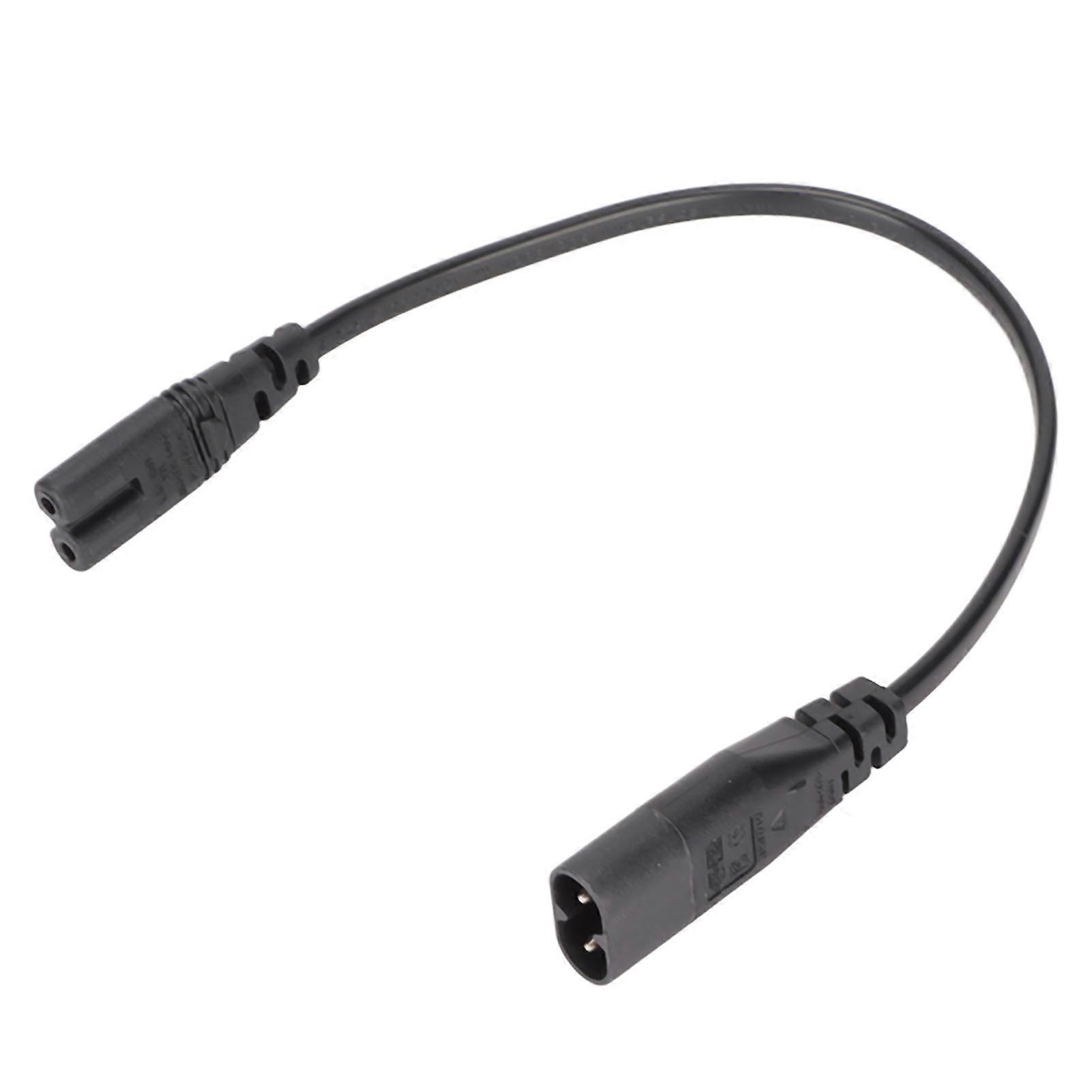 IEC320 C8 to IEC320 C7 Extension Cord Extension Power Adapter for Laptop Sound Boxes LCD Monitors Printers 0.3m/1.0ft