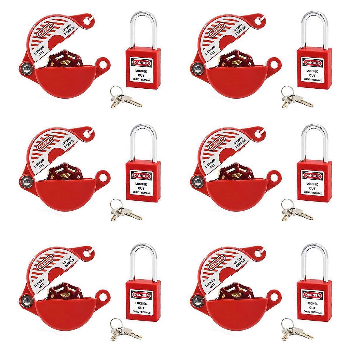 Outdoor Faucet Lock with Padlock - for 1 to 2-1/2In Dia Valve Handles