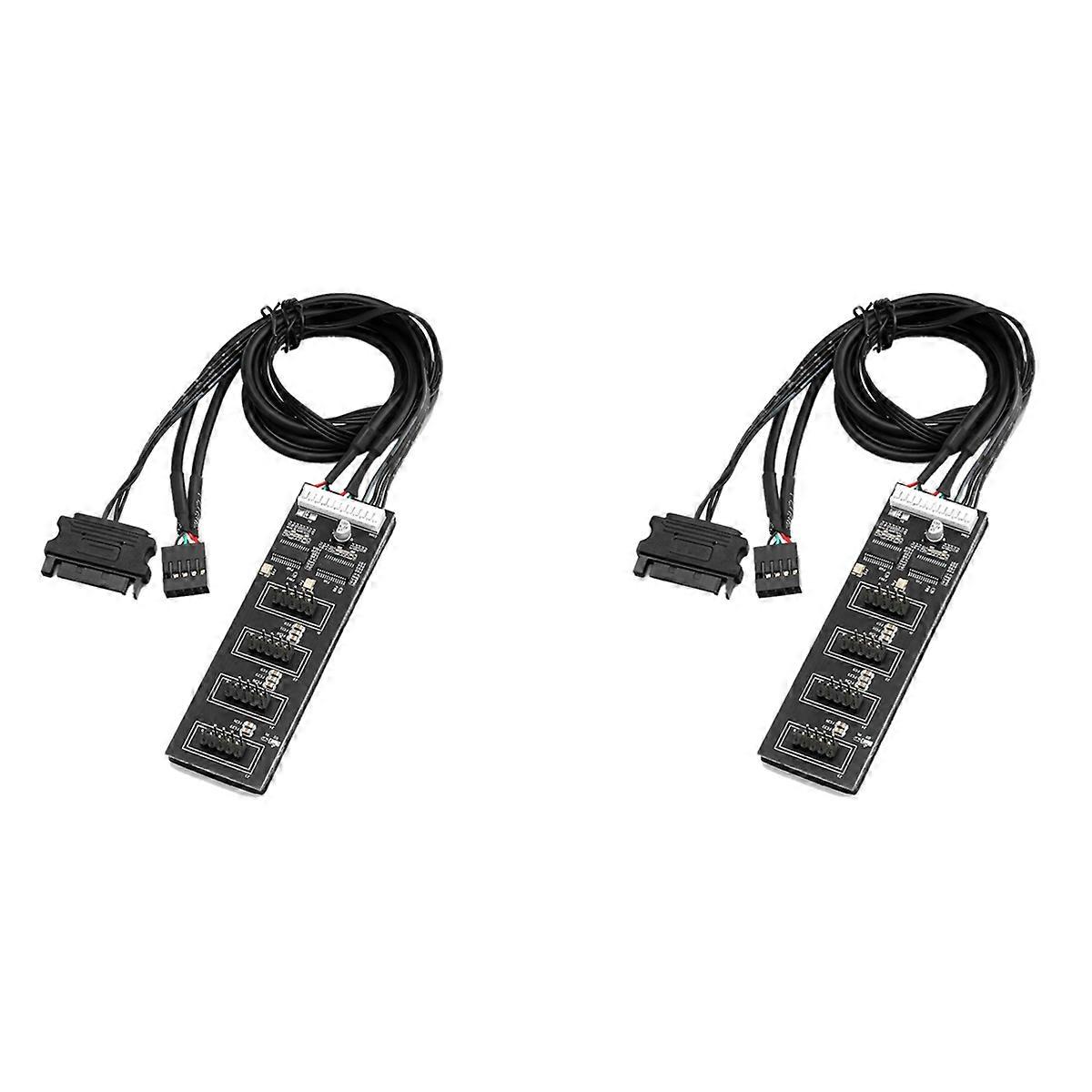 USB Header Splitter, USB 2.0 Header Splitter with SATA Power Cable
