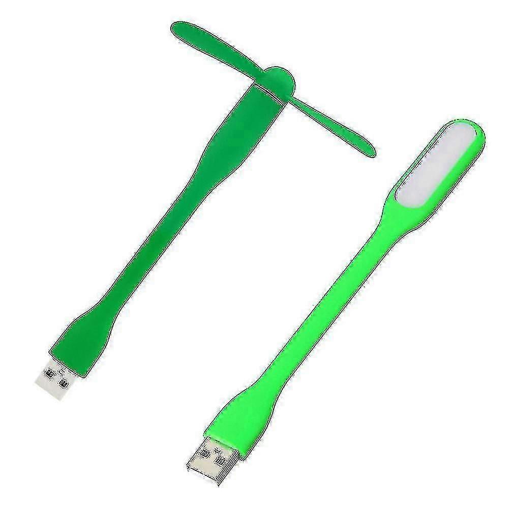 Ycdc Adjustable Soft Pc Mini Usb Cooling Fans Cooler And Cute Led Lamp Reading Night Light Low Nois