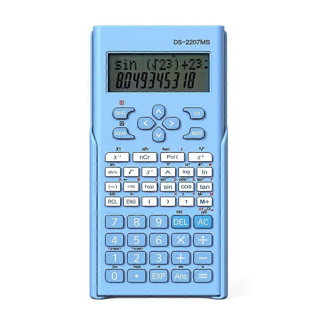 Portable scientific calculator 12 digits multifunctional exam tool in widescreen format Students Function calculator Pro