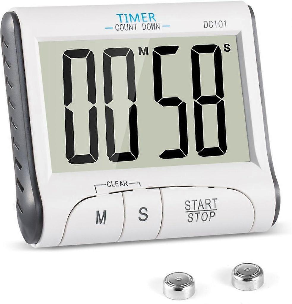 Mini Timer, Loud Alarm, Silent Function, for Cooking, Study