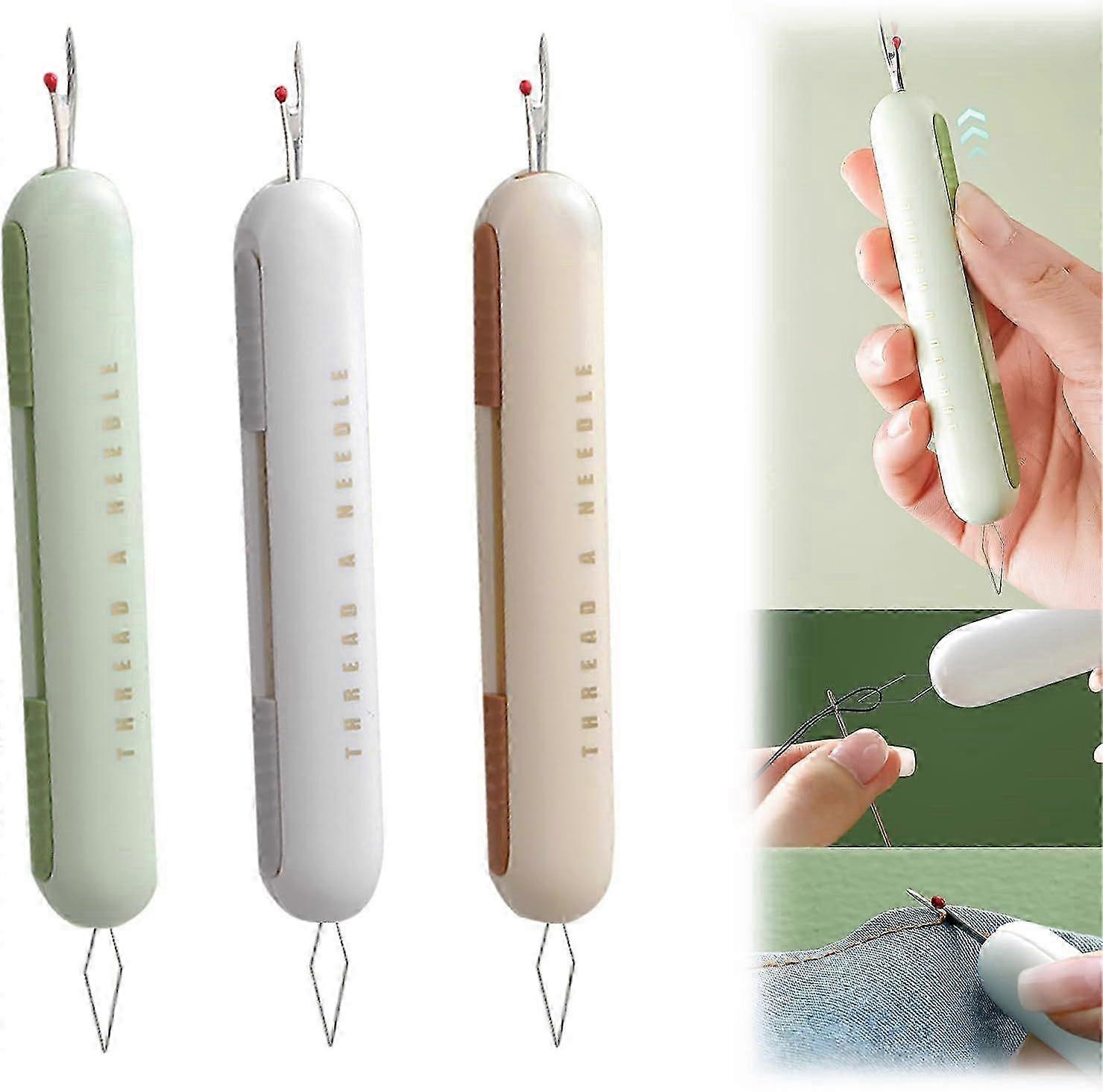 3 Pieces Needle Threader and Seam Ripper