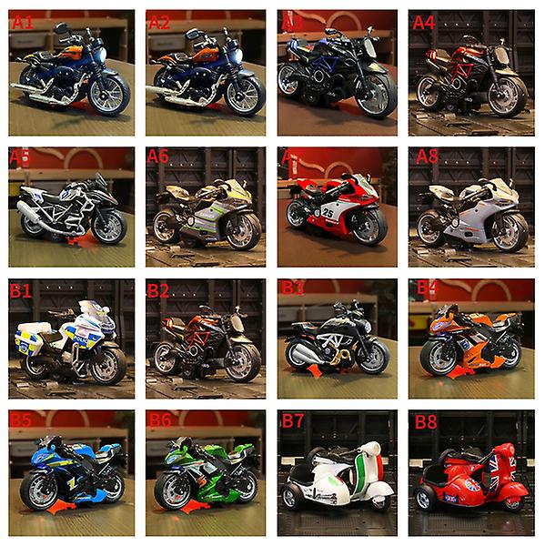 Simulation Motorcycle Pull Back Alloy Car Model