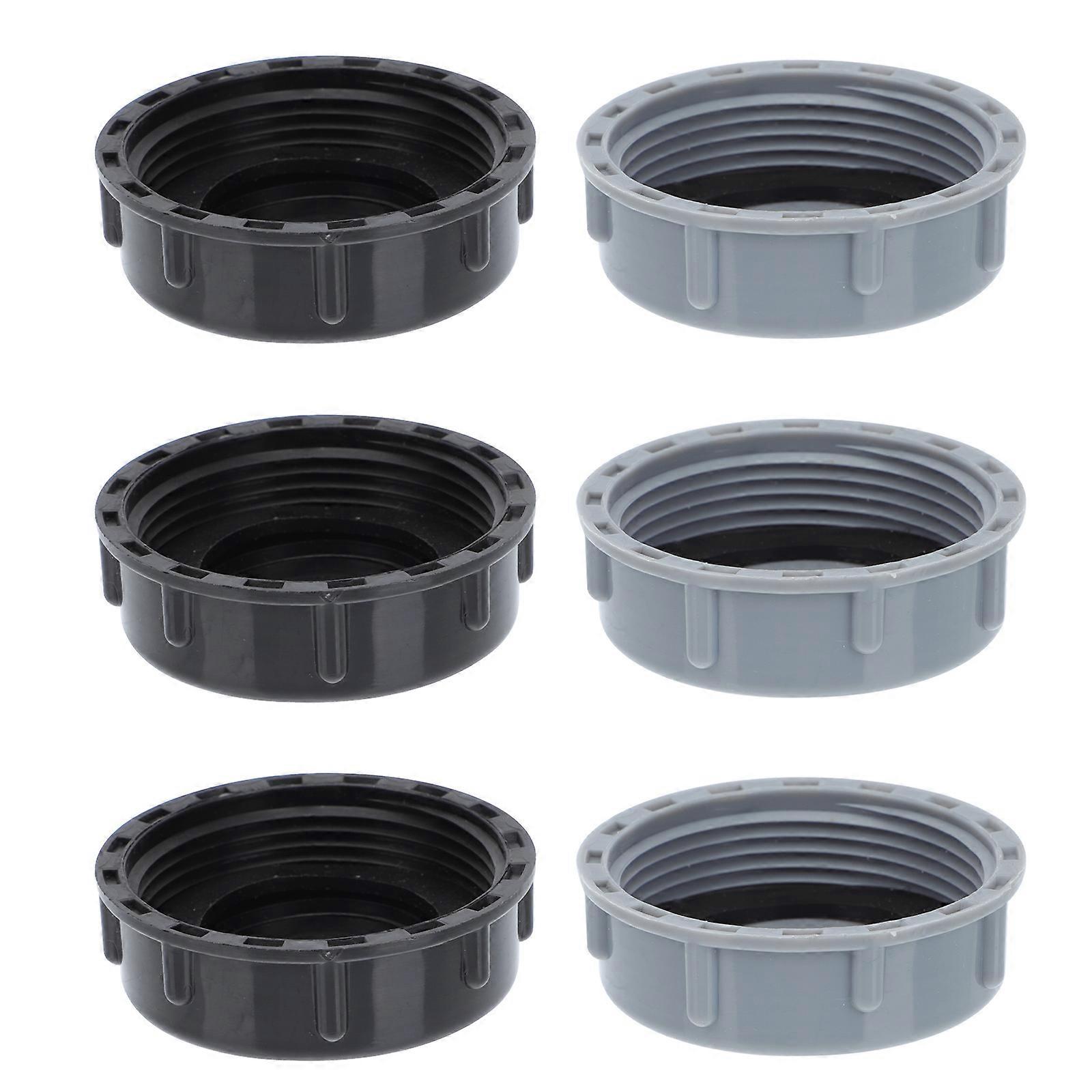 Plastic Caps for Drainer Pipe Plug Covers and Protective 5.5X5.5CM 6Pcs