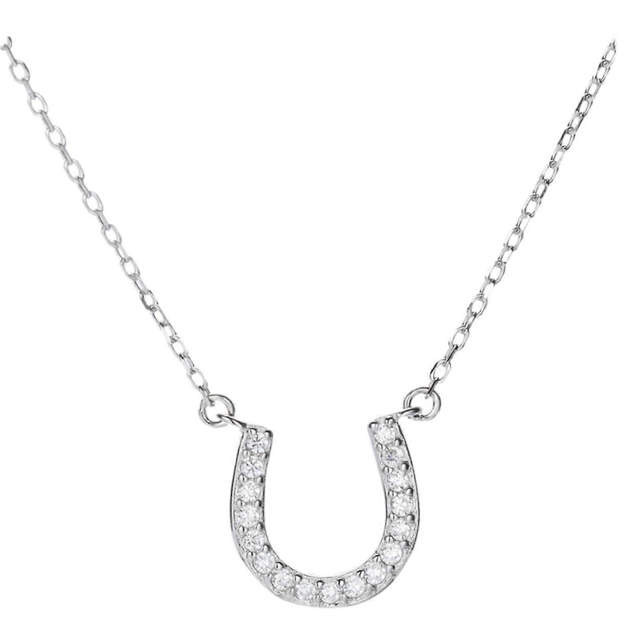 Women’s Pendant Necklace with Creative Short Chain and Shiny Rhinestones for Sensitive Skin - Perfect for Special Occasions