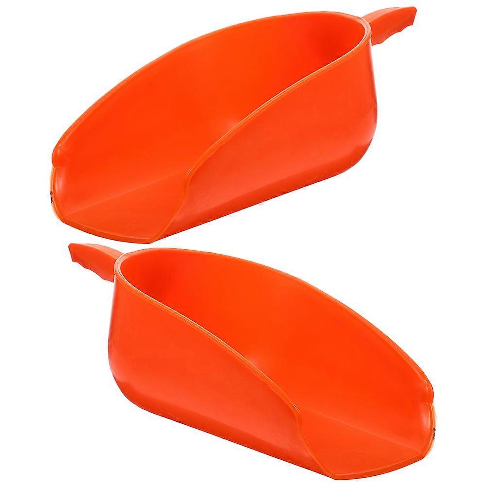 Feed Distribution Livestock Feed Thicken Feed Scoop Poultry Feeding Large Ergonomic Handle 33 00X15 50X11 30Cm 2Set