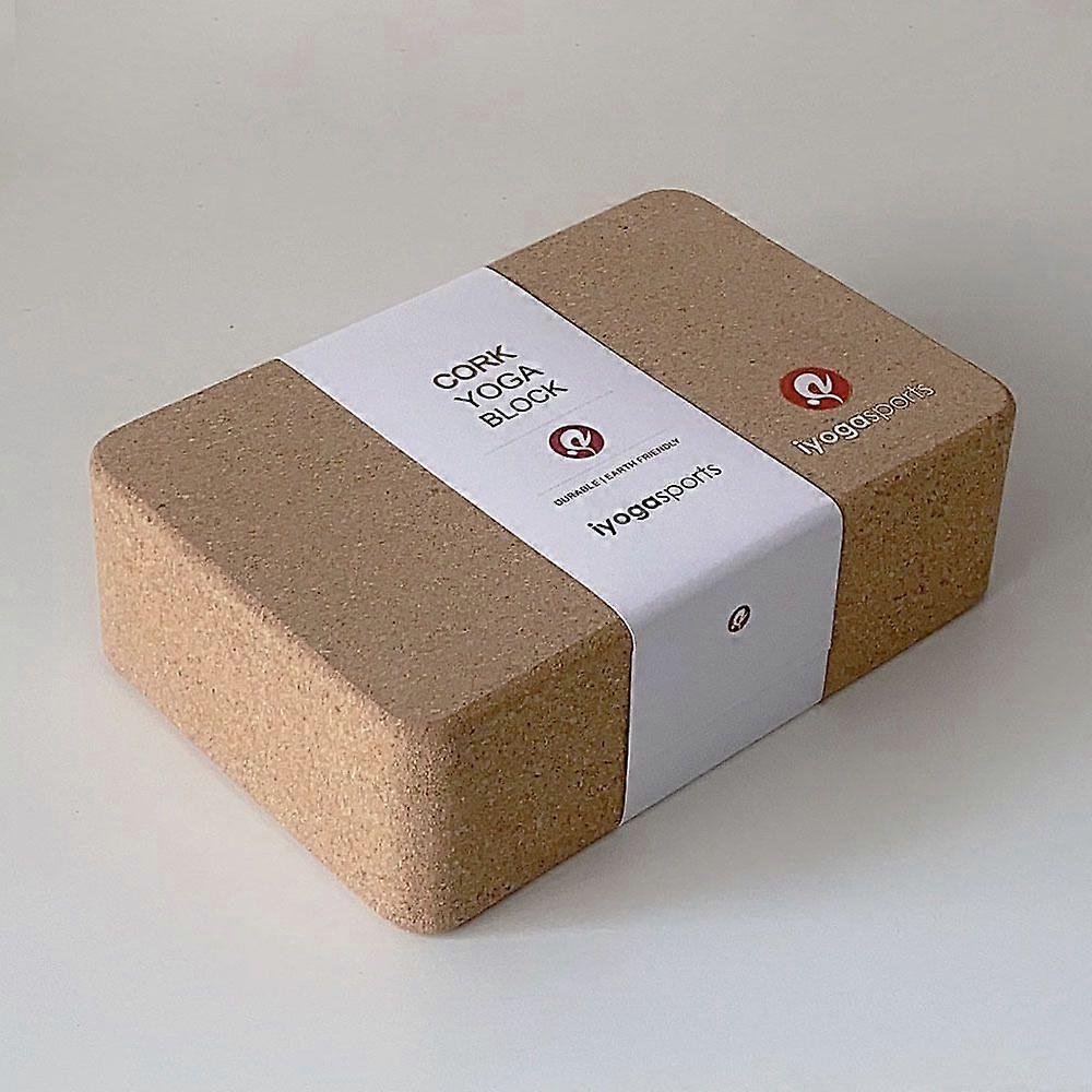 Cork Block Yoga Blocks Set of 2 Eco-Durable Cork from Portugal, Dimensions: 2 pieces - 23 x 14 x 7.5 cm