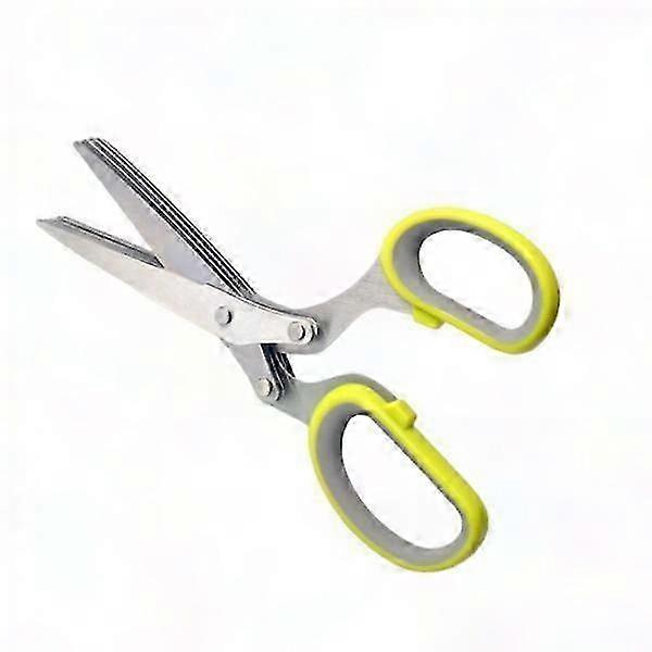 6x5 Layers Kitchen Scissors Shredded Chopper Gadget Multi Blade for Herb No Brush